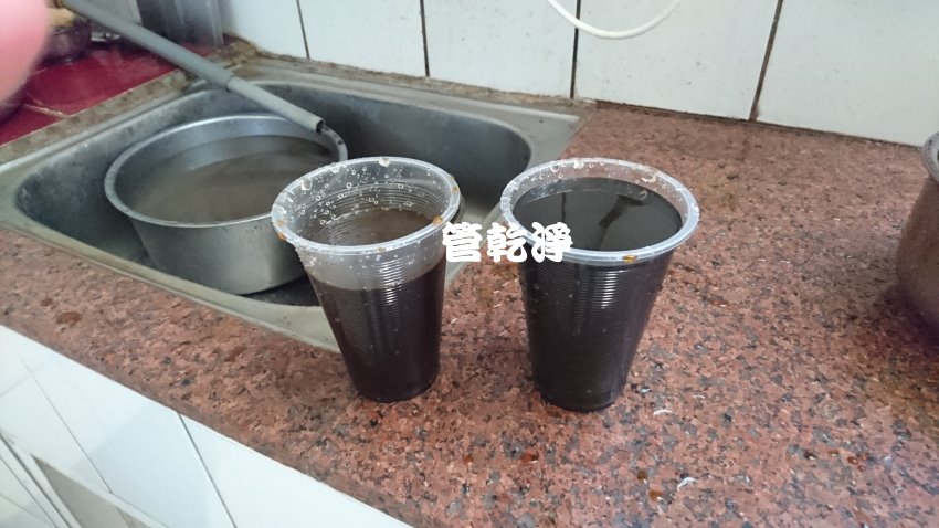 水管流出巧克力可可? 桃園 中壢 大圳路 清洗水管